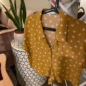 Boho western crop top